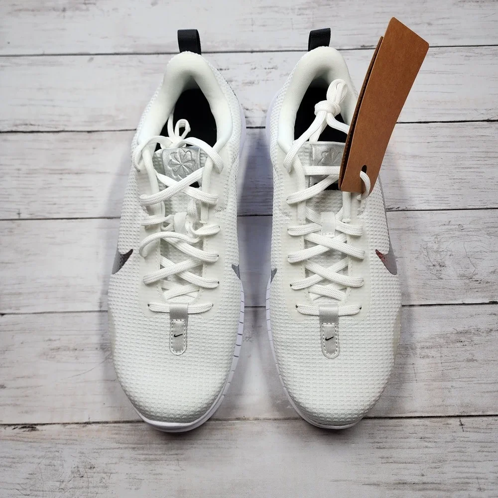 Sz 11 WMNS (M 9.5)‎ NIKE Flex Experience RN 12 PRM White Silver FZ2114-100 NoLid